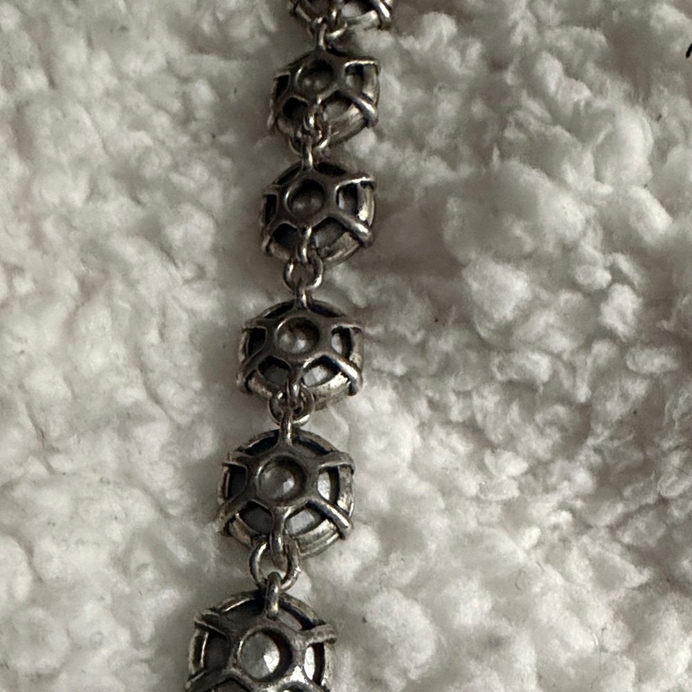 Stella & Dot Silver and Black Crystal Bracelet - Picture 11 of 13